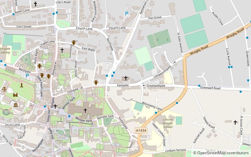 St Peter in Eastgate location map