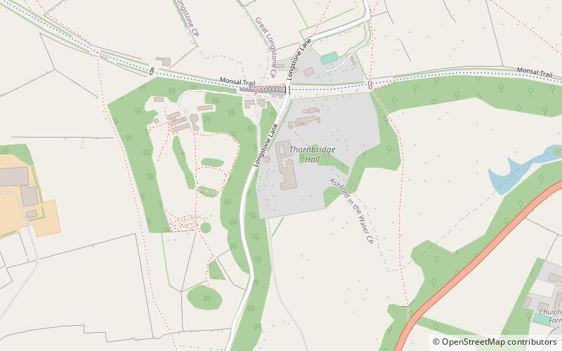 Thornbridge Hall location map