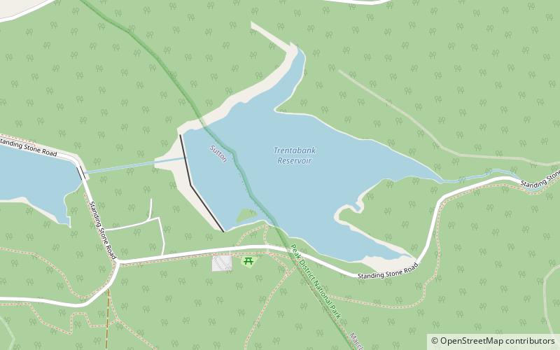 Trentabank Reservoir location map