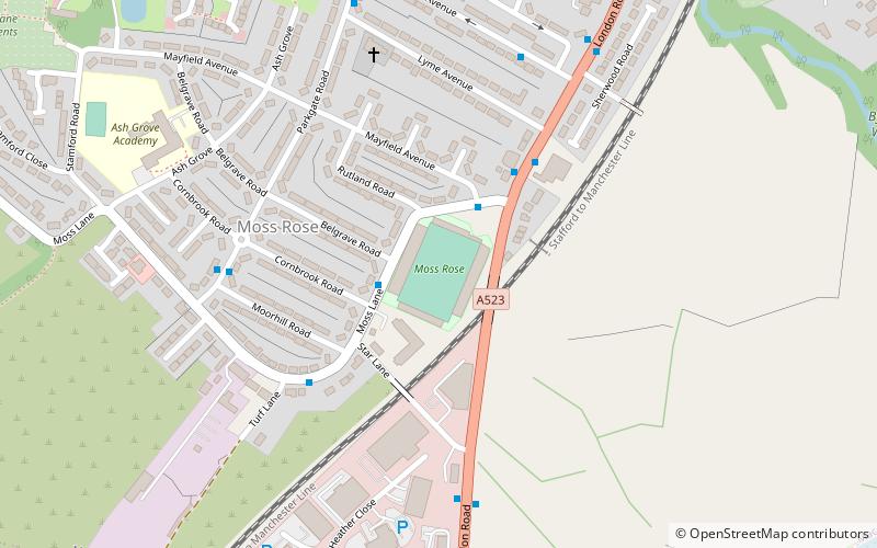 Moss Rose location map