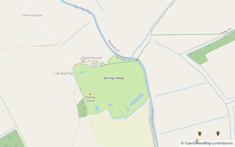 Barlings Abbey location map