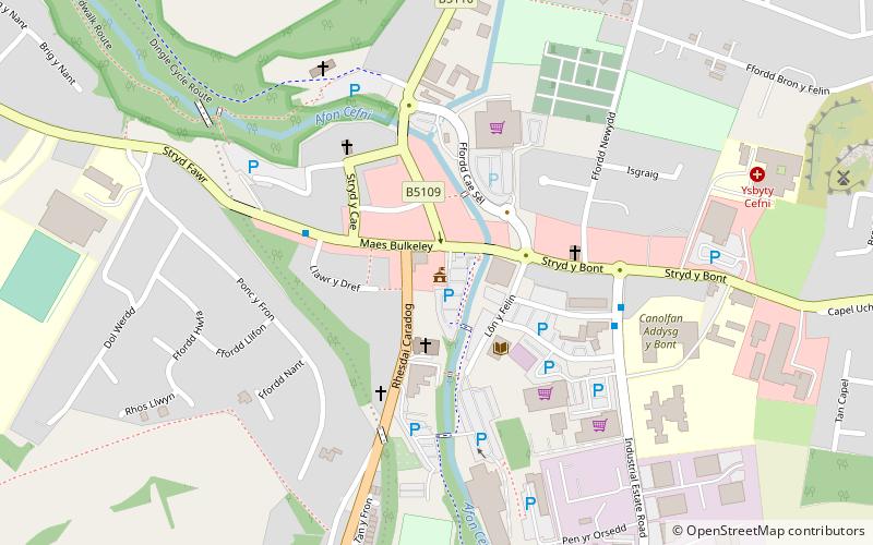 Llangefni Town Hall location map