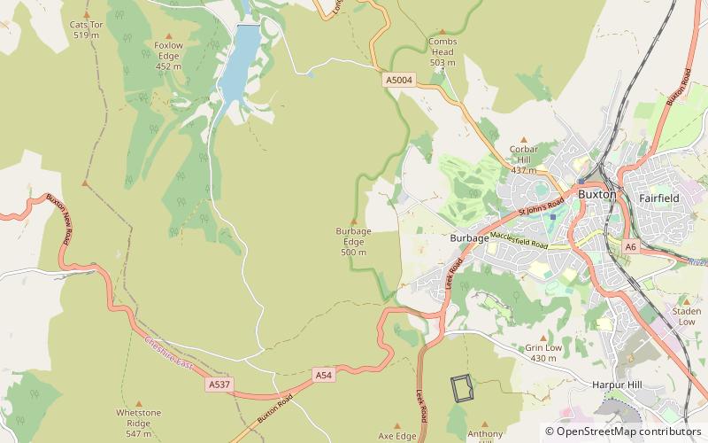 Burbage Edge location map