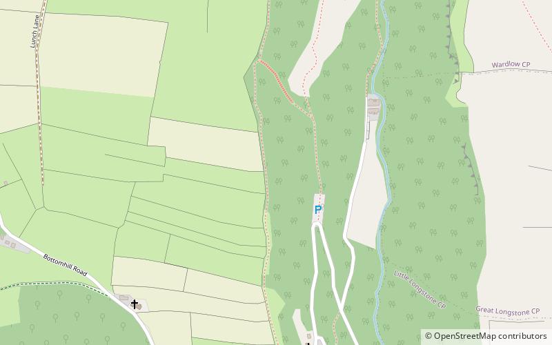 Cressbrook Dale location map