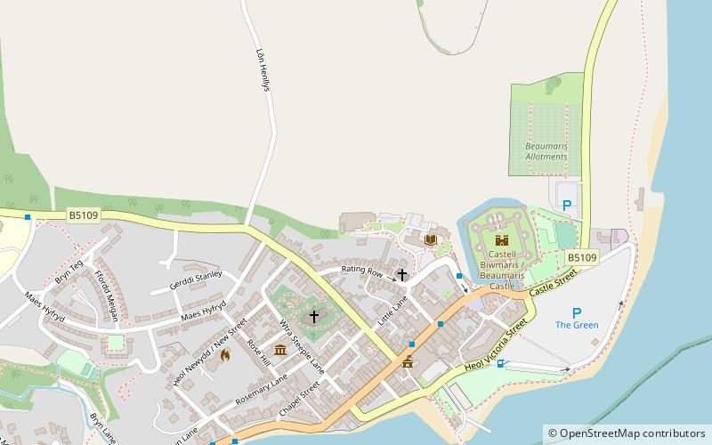 Canolfan Beaumaris location map