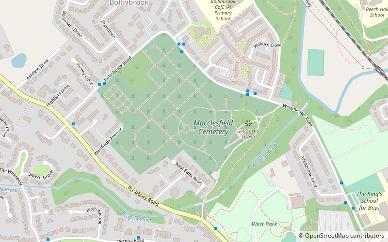 Macclesfield Cemetery location map