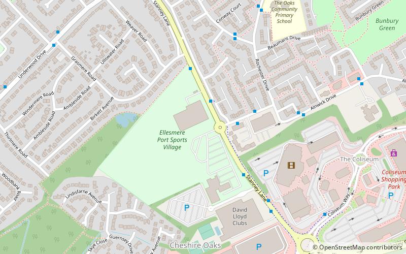 Cheshire Oaks Arena location map