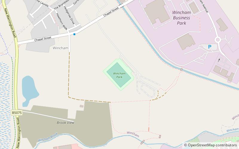 Wincham Park location map