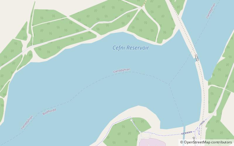 Llyn Cefni location map