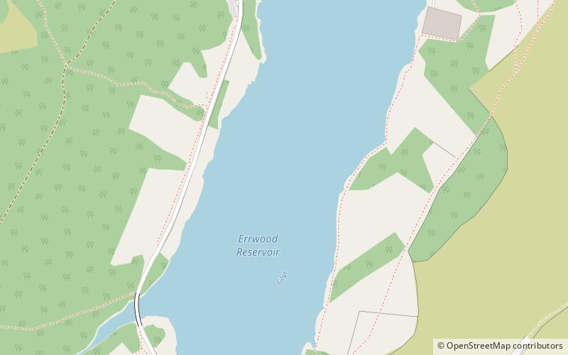 Errwood Reservoir location map