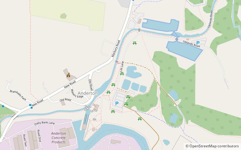 Anderton with Marbury location map