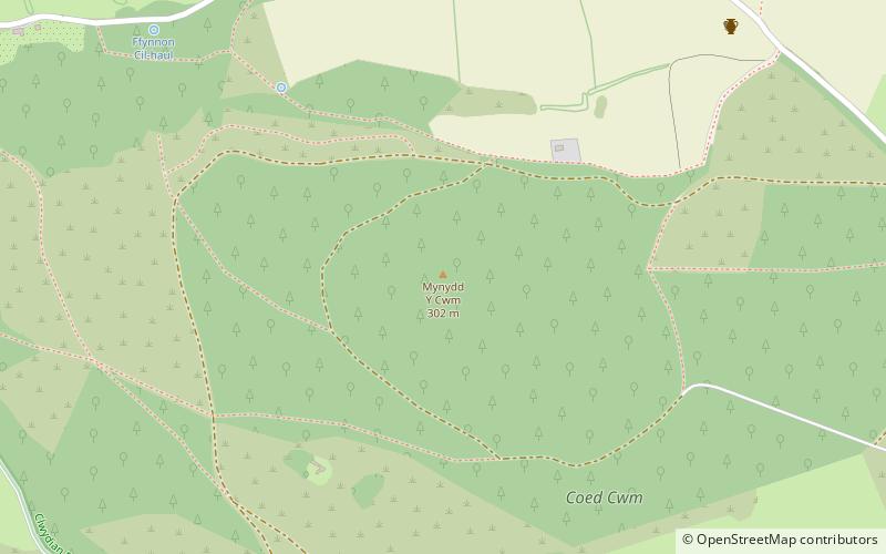 Mynydd y Cwm location map