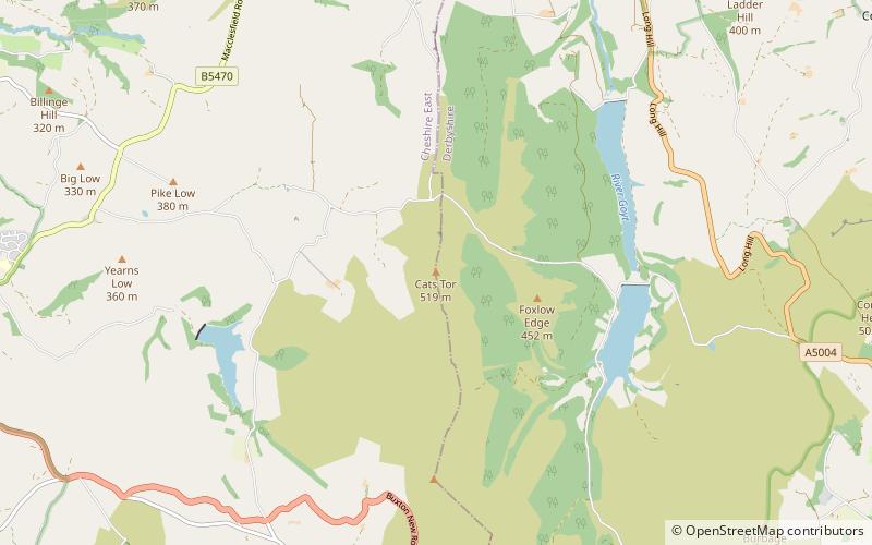 Cats Tor location map
