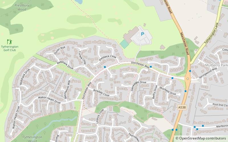 tytherington old hall macclesfield location map