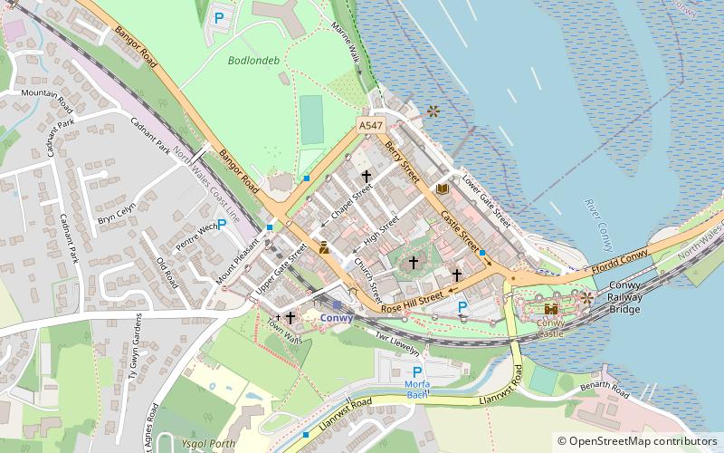 Plas Mawr location map