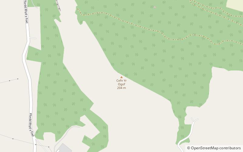 Cefn yr Ogof location map