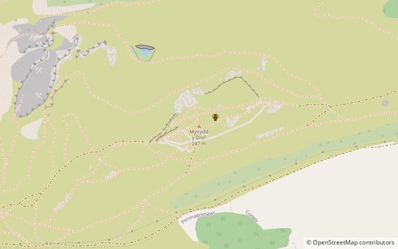 Mynydd y Dref location map