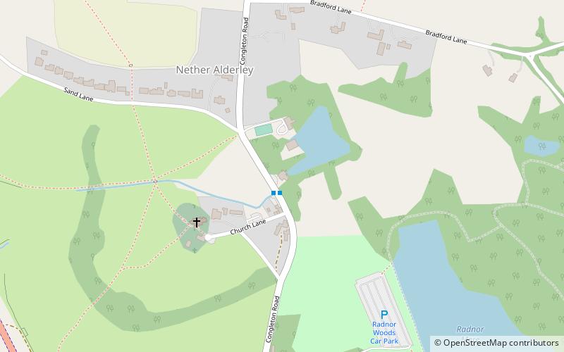Nether Alderley Mill location map