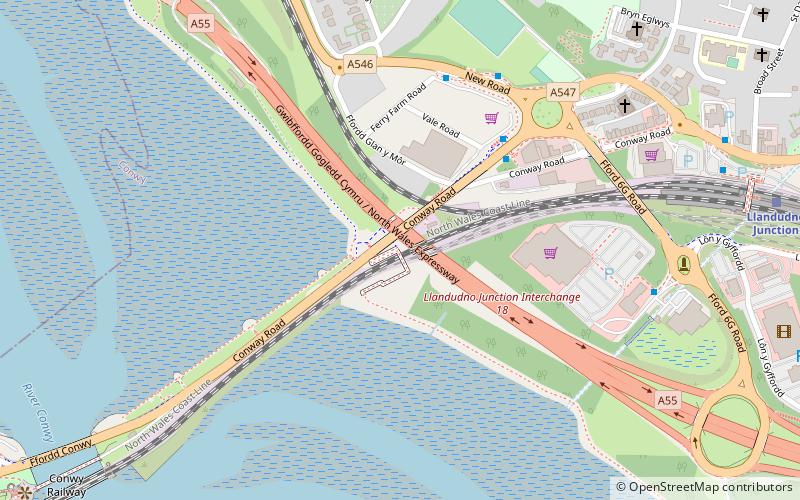 Conwy Suspension Bridge location map