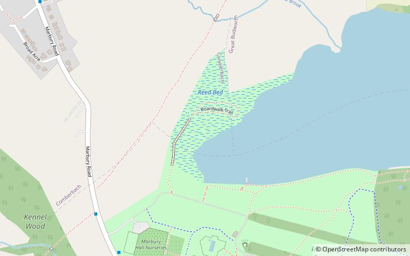 Marbury Reedbed Nature Reserve location map