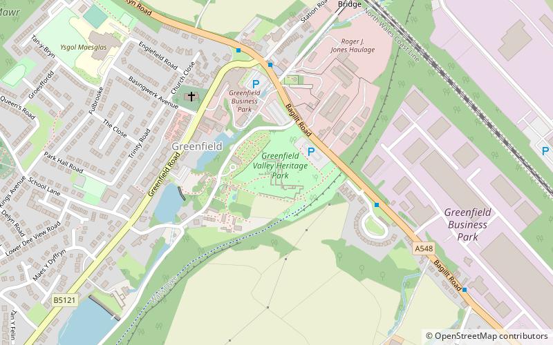 Basingwerk Abbey location map