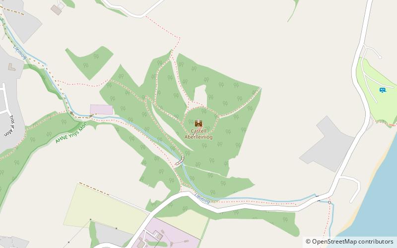 Castell Aberlleiniog location map