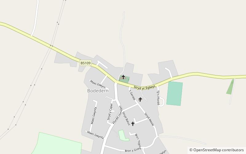 St Edern's Church location map