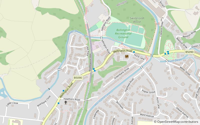 Bollington Methodist Church location map