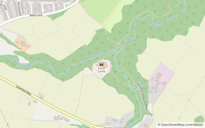Ewloe Castle location map