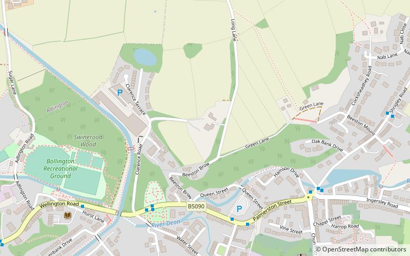 limefield bollington location map