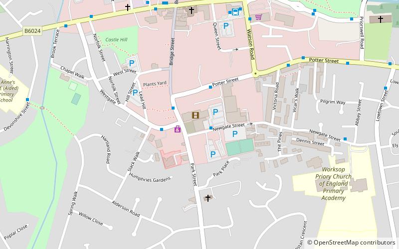Worksop Town Hall location map