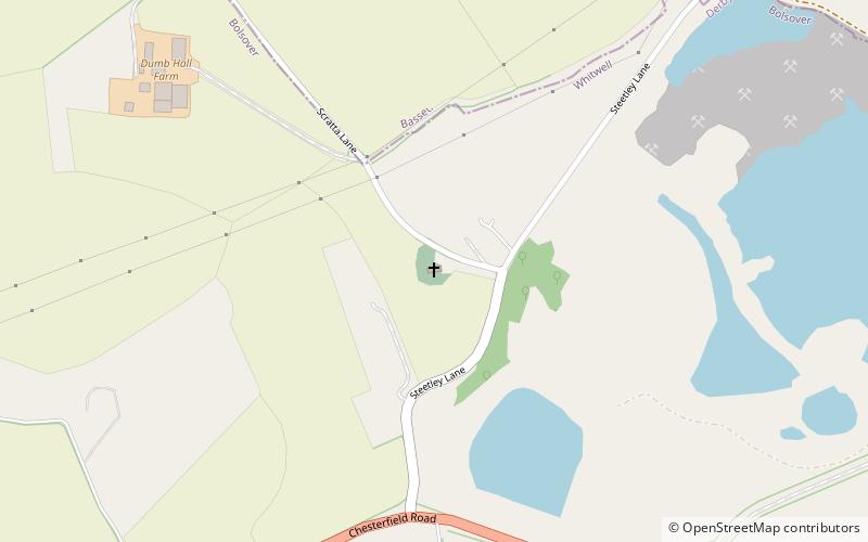 All Saints' Church, Steetley location map