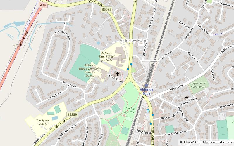 St Philip's Church location map