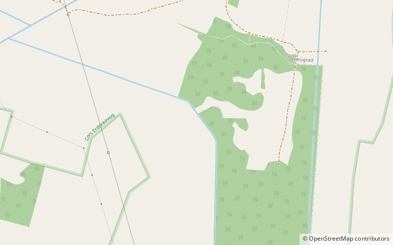Cors Erddreiniog National Nature Reserve location map