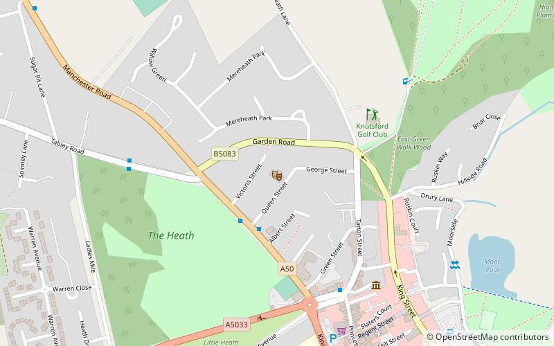 Knutsford Little Theatre location map