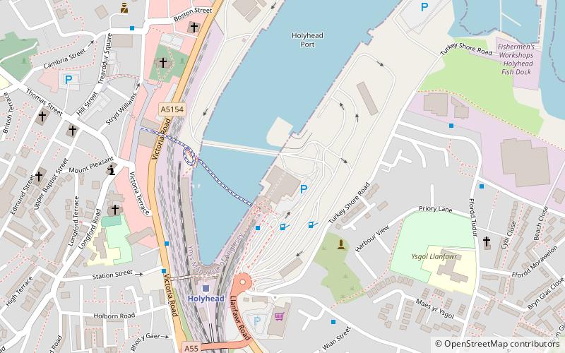 Port of Holyhead location map
