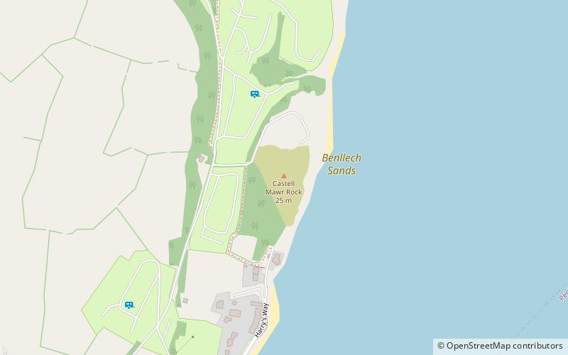 Castell Mawr Rock location map