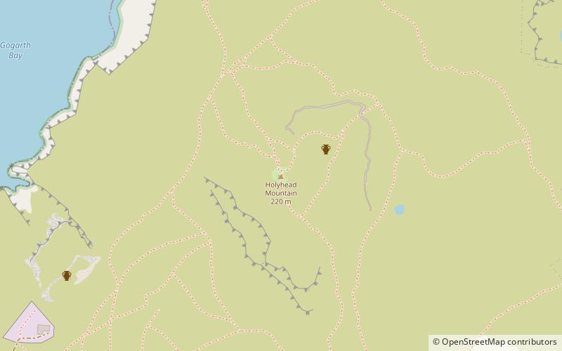 Holyhead Mountain location map