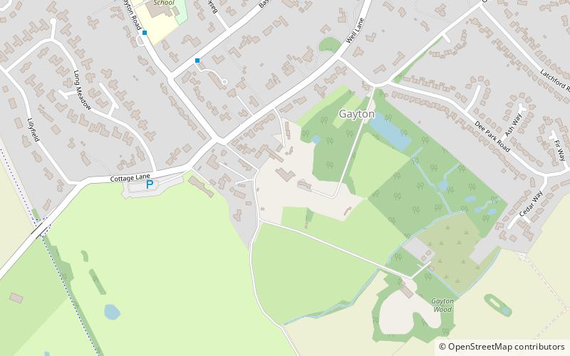 Gayton Hall location map