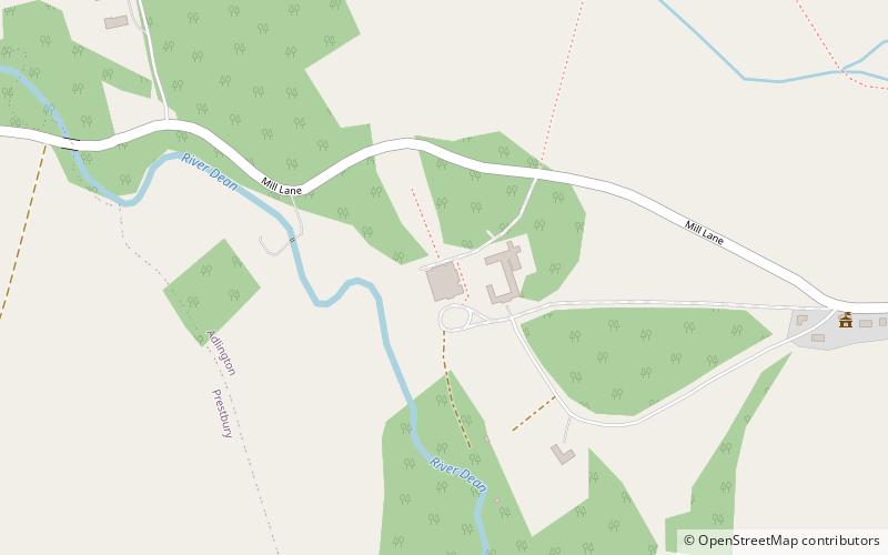 Adlington Hall location map