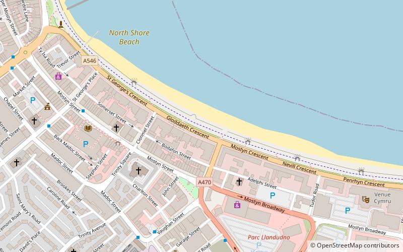 llandudno promenade location map