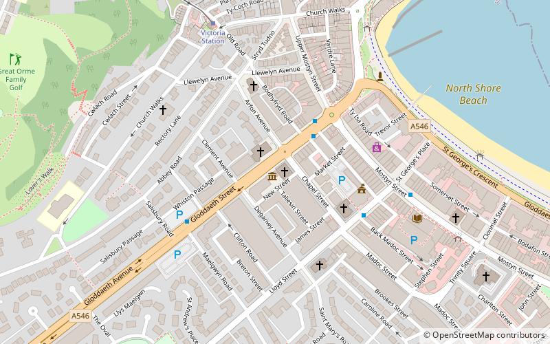 Llandudno Museum location map