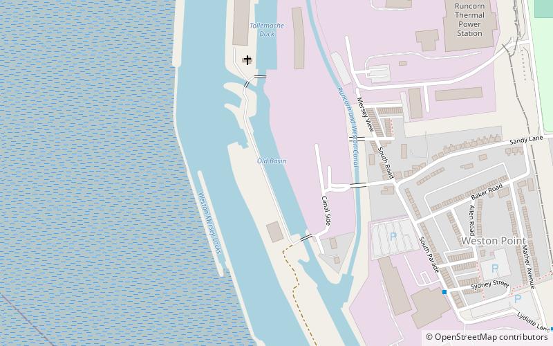 Weston Point Docks location map