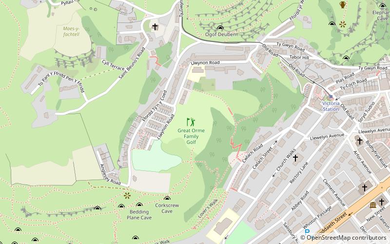 Great Orme Family Golf location map