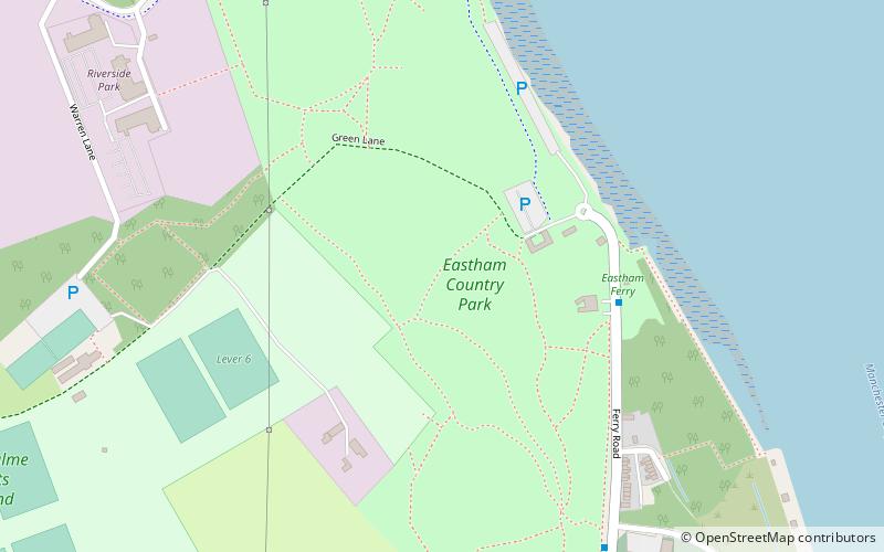 Eastham Country Park location map