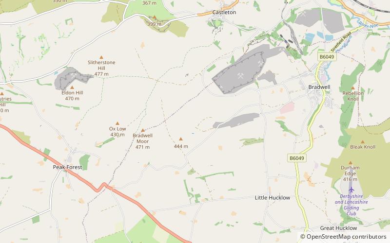 Bradwell Moor location map