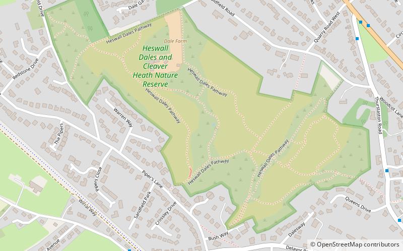 Heswall Dales location map