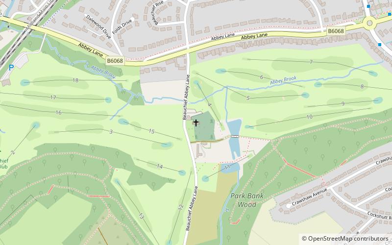Beauchief Abbey location map
