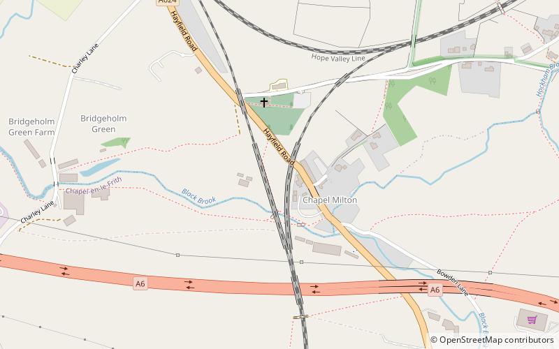 Chapel Milton Viaduct location map