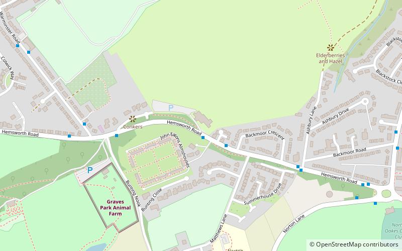 Lees Hall Golf Club location map